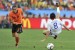 Japan's midfielder Daisuke Matsui (R) vies with Netherlands' defender Gregory van der Wiel during their Group E first round 2010 World Cup football match on June 19, 2010 at Moses Mabhida stadium in Durban. NO PUSH TO MOBILE / MOBILE USE SOLELY WITHIN EDITORIAL ARTICLE AFP PHOTO / ARIS MESSINIS