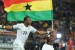 Ghana's midfielder Andre Ayew (L) and Ghana's defender John Paintsil celebrate after their Group D first round 2010 World Cup football match on June 23, 2010 at Soccer City stadium in Soweto, suburban Johannesburg. Germany won 1-0. NO PUSH TO MOBILE / MOBILE USE SOLELY WITHIN EDITORIAL ARTICLE AFP PHOTO / GABRIEL BOUYS