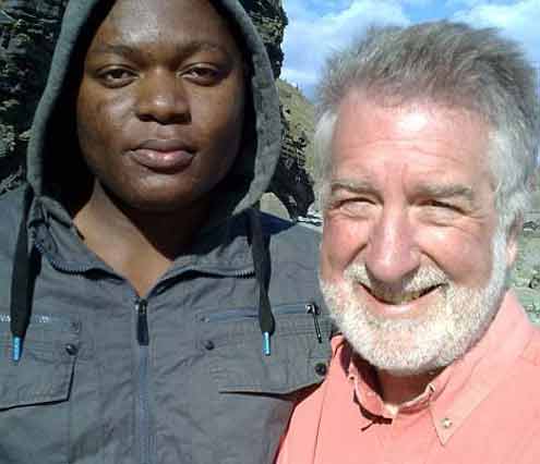 Reverend Colin Coward and his Nigerian Bobby Egbele.