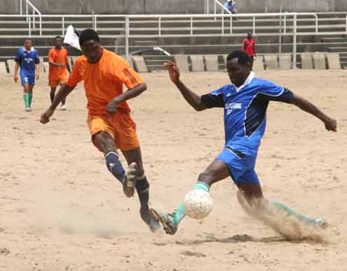 A grassroots football action at the last Boska Cup in Lagos.