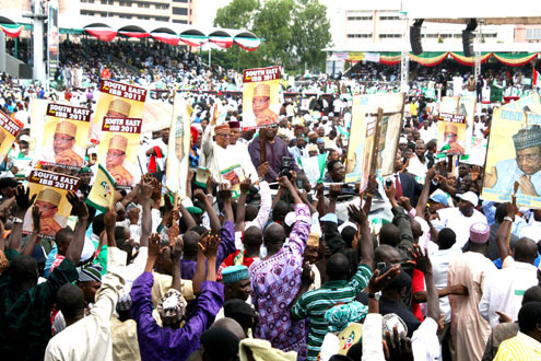 IBBâ€™s Abuja Rally: IBB Mukeso for N5,000 each. PHOTO: FEMI IPAYE.