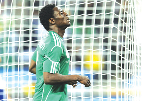 Martins: Wins MVP award in the Super Eaglesâ€™ Nations Cup qualifier against Madagascar in Calabar yesterday. Photo: AFP.