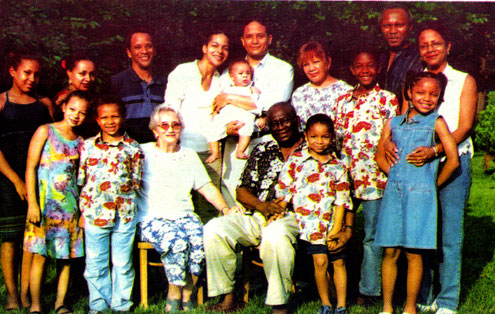 Fafunwa and Family. Photo: The Fafunwa family/The Guardian.