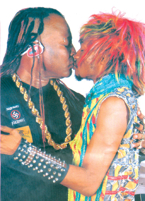 CBS and Denrele kissing passionately