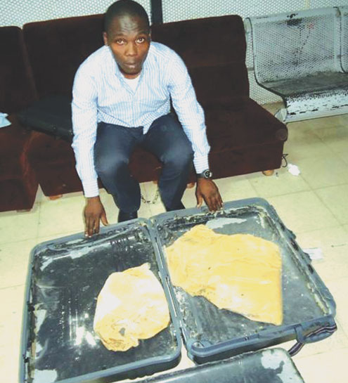 Nwobodo Ikechukwu, arrested with 8.4kg of heroin worth N42m