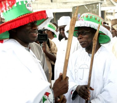 The Old PDP leaders at a rally