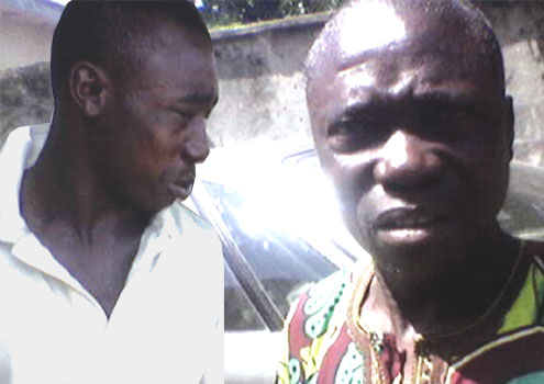 (From left) Mr. Hassan Badmus and his son Nurudeen