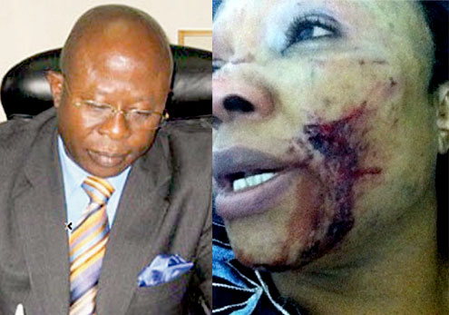 Ambassador Chijioke and the the battered wife.