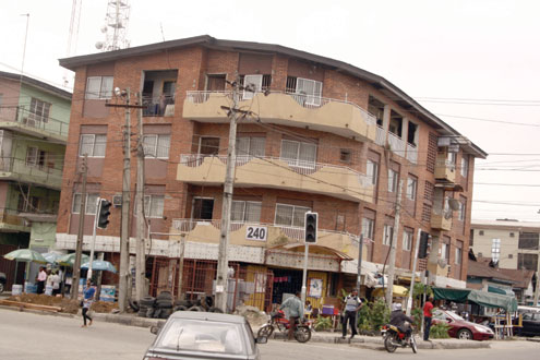 The three-storey building at Herbert Machaulay Way, Alagomeji deserted by tenants.