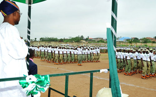 Parade ceremony of the year 2011 Batch B of the National Youth Service Corps (NYSC)