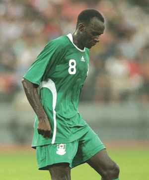 Sani Kaita in action for Nigeria during the last 2010 FIFA World Cup in South Africa.