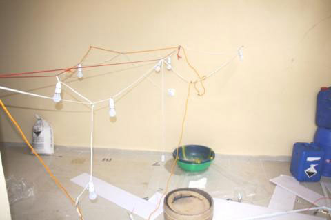 A drying room within the lab.