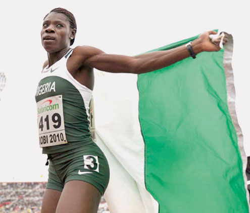 Nigeriaâ€™s Blessing Okagbare.