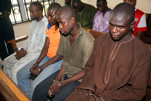 Suspected members of Boko Haram.