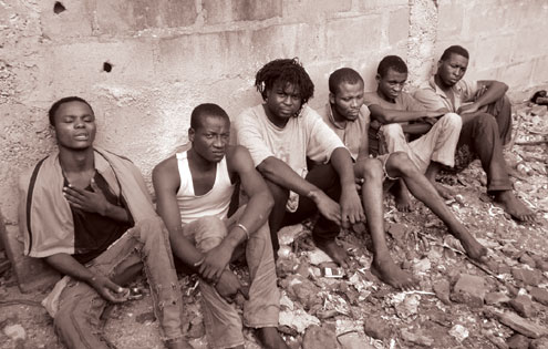 The robbery suspects. Photo: Dedeigbo Ayodeji