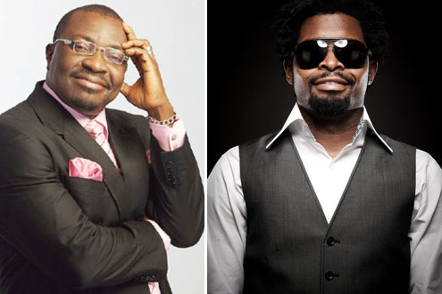L-R: Ali Baba and Basketmouth.