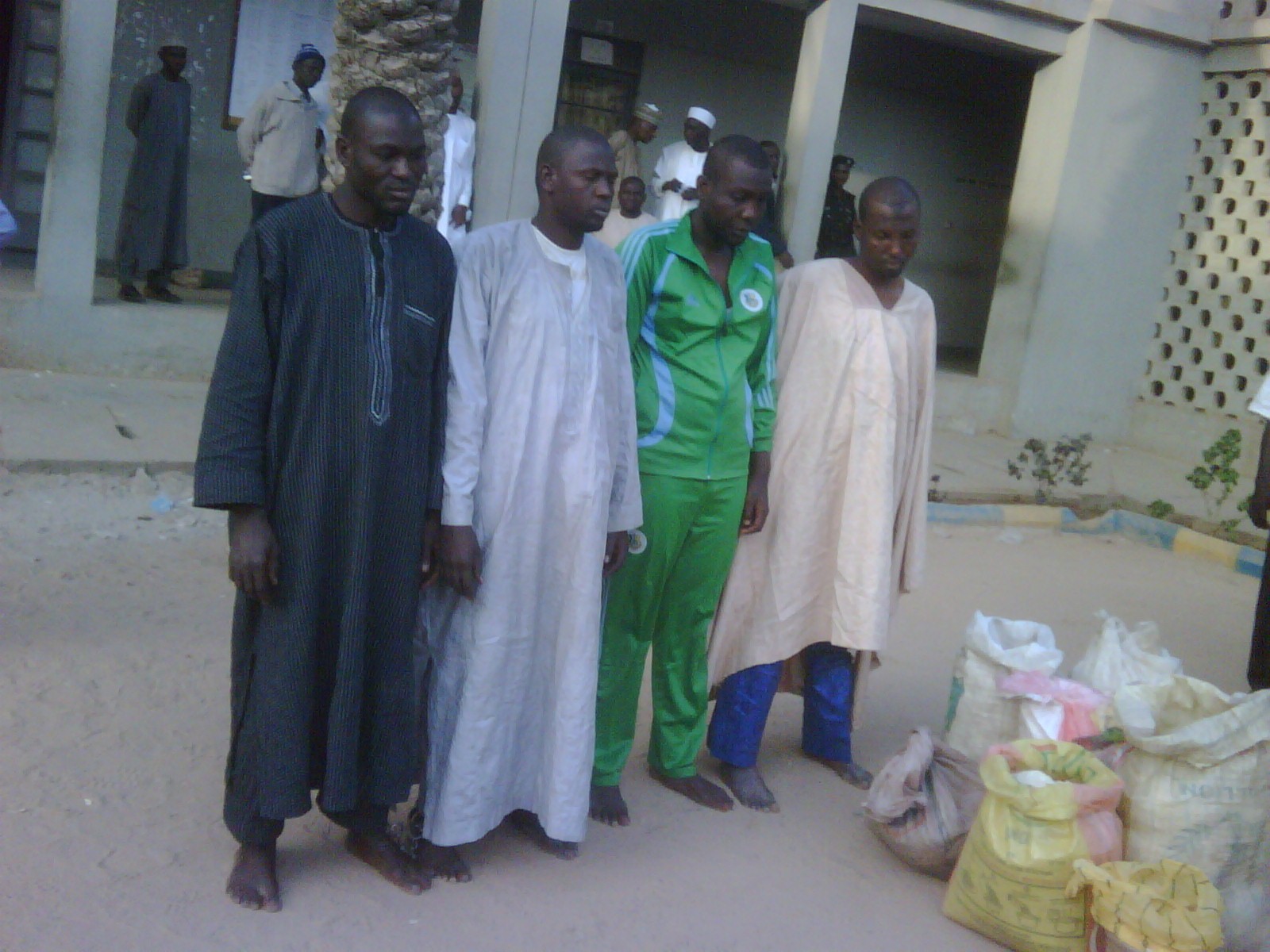 Four suspected Boko Haram members with explosives arrested by police in Kano today