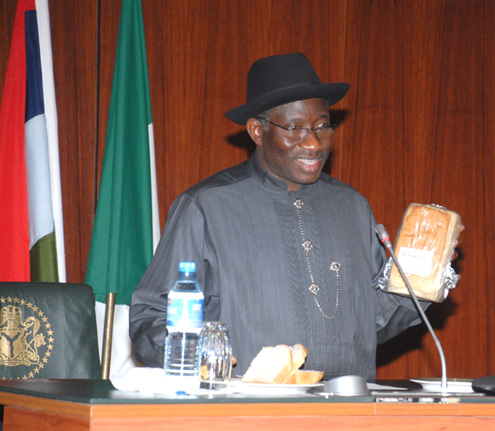 GOODLUCK DISPLAYING THE BREAD