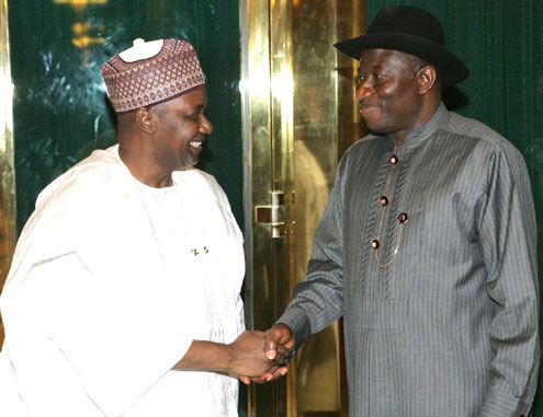 Vice President Nnamadi Sambo and President Goodluck Jonathan.