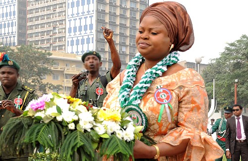 Lagos State Deputy Governor. Hon. Adejoke Orelope-Adefulire, during the year 2012 Armed Forces remembrance day ceremony held at Remembrance Arcade Tafawa Balewa Square, Lagos. Sunday January 15, 2012.