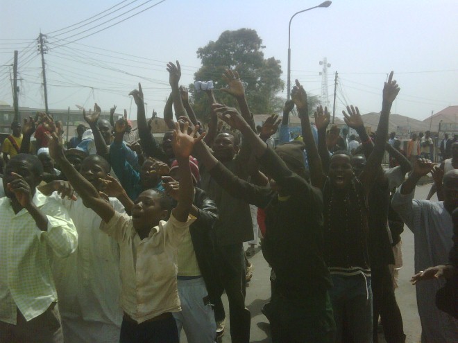 The protester that defy kaduna curfew today .