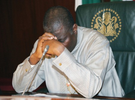 President Jonathan: laments N2trillion wasted war chest. Now wants refund from aides