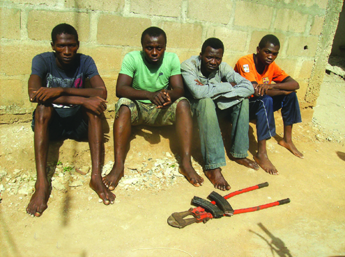 The four okada robbery suspects.