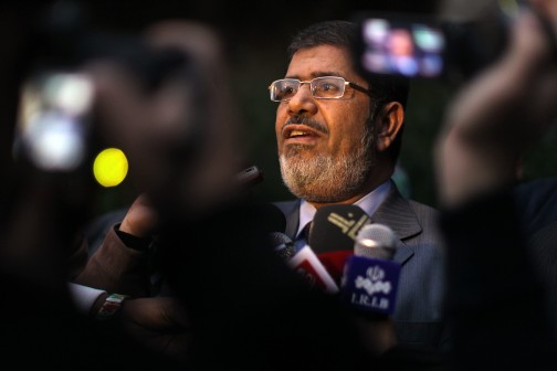 ex-President Morsi: held for murder
