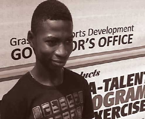 Taiwo Abiodun, one of the Adopt-A-Talent Sports Programme athletes.