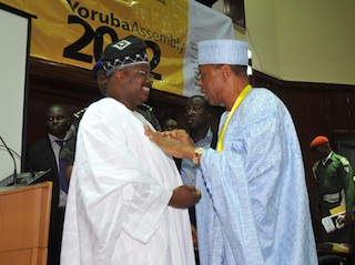 Governor Abiola Ajimobi and General Alani Akinrinade