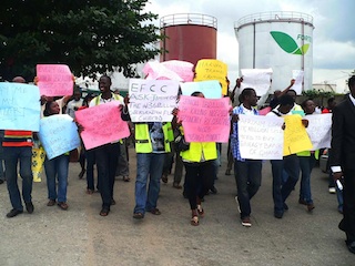 Air Nigeria workers protest