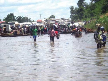 File photo of Lokoja flood: victims being paid $20