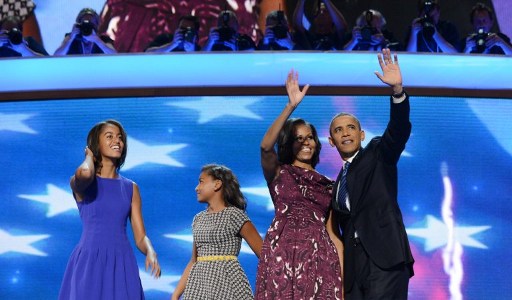The Obamas at the convention