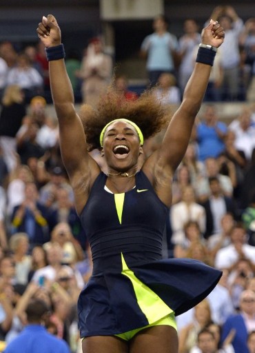 Happy Serena Williams