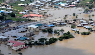 File photo of the Nigerian flood