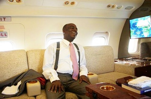 A life of luxury: Oyedepo inside his private jet