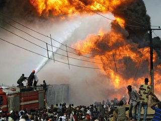 A file photo- Fire in Nigeria