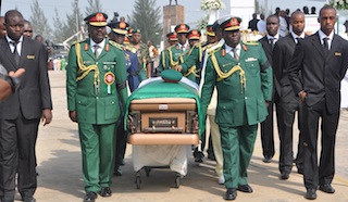 Azazi’s burial: senior officers as pall bearers