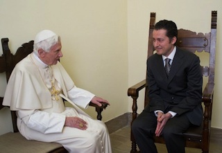 Vatican’s ex-bulter Paolo Gabriele with Pope Benedict XVI