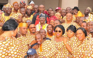 Governor Abiola Ajimobi pose with ANTP members