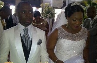 Uche and Uloma at their church wedding 5 January
