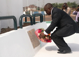Governor Emmanuel Uduaghan of Delta state, performs his own rites