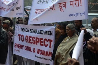 File Photo: Indians pray for a rape victim