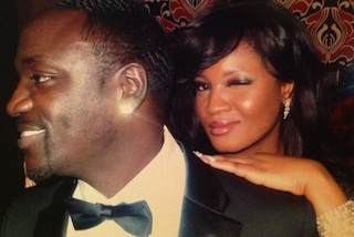 Omotola with Akon