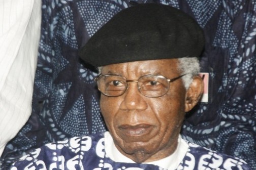 File Photo: Achebe on his return to Nigeria 1n 2009. AFP Photo