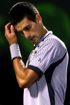 Djokovic: down and out in Miami. AFP photo