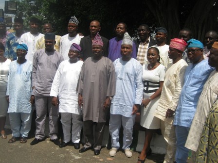 Governor Amosun with the lawmakers