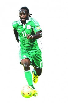 Nigeria's Victor Moses is seen as one of the high profile stars to play against Mexico in May.