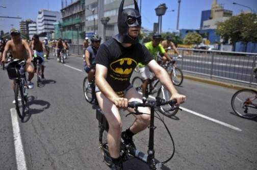 Peru naked bikers: they didn't strip all however, AFP