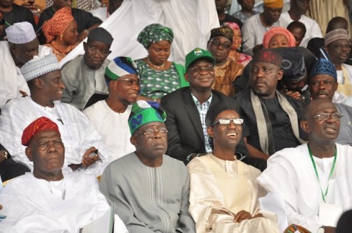 A cross section of party leaders and governors